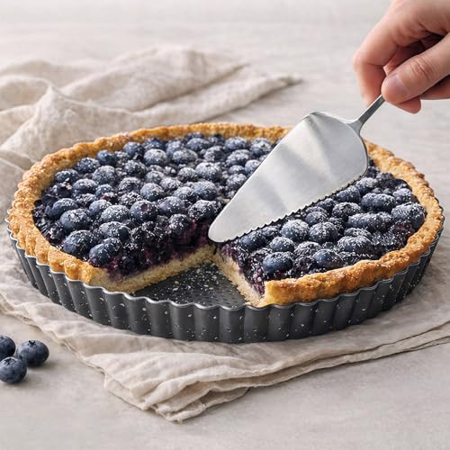 9 Inch Perforated Quiche Pan for Crispy Crust w (9.5*1.18IN)