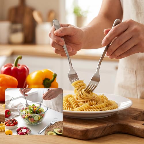 Forks and Spoons Silverware Set (240PCS Dinner Forks+ Dinner Spoons)