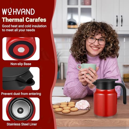Insulated Coffee Carafe (Red / 34 Ounces)