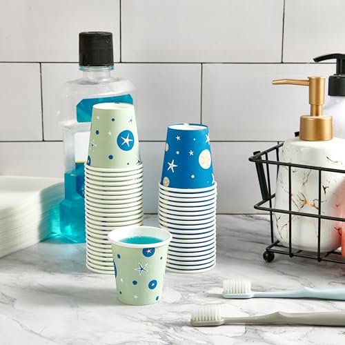 3 oz Bathroom Cups (3OZ - Green and Blue)