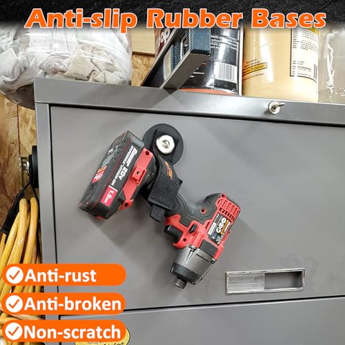 Strong Magnetic Hooks with Storage Straps (1.7in Magnet-Strape 4PCS)