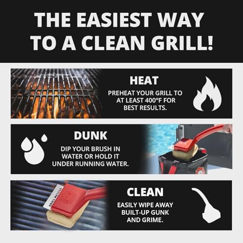 Bristle Free Grill Brush with Scraper (Scraper Brush)