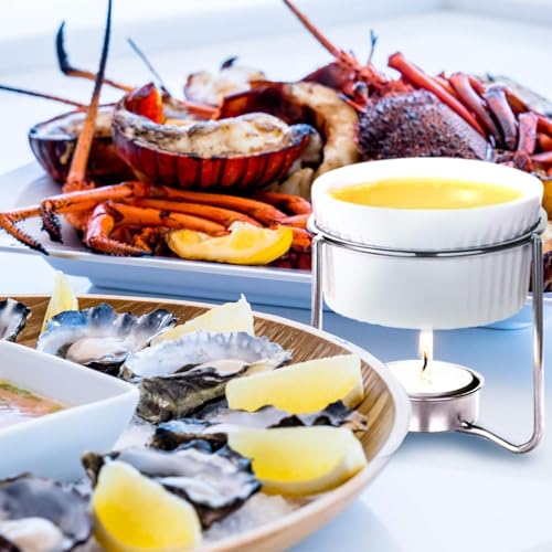 4 Pieces Butter Warmers (White Round)