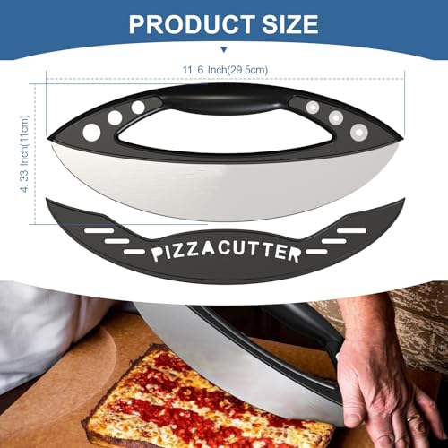 12 Inch Pizza Rocker Blade Cutter