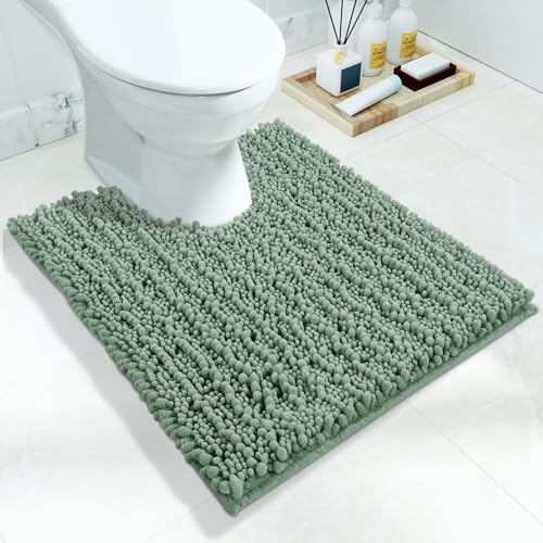 Toilet Rug U Shaped Washable 24x20 Inch