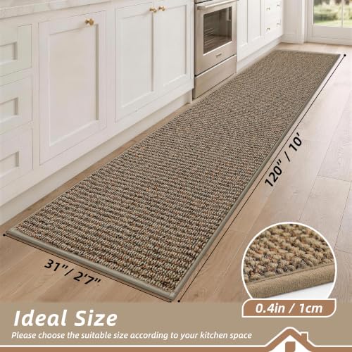Kitchen Runner Rugs 31"x120" (Taupe / 31" X 120" (Rectangular))
