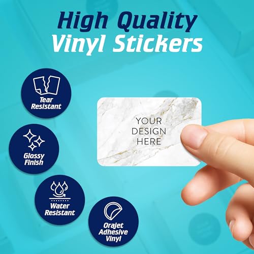 Custom Vinyl Stickers Your Image (100 Count)