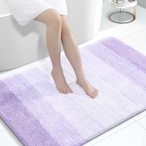 Large Bathroom Rugs 60x40 (60" X 40" / Light Purple)