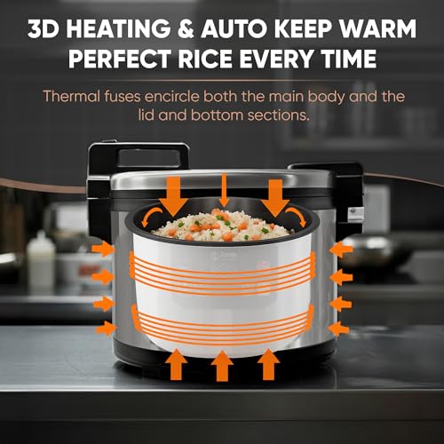 TK Commercial Rice Cooker 64 Cup