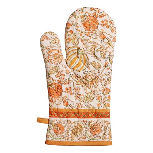 Maison d'Hermine Oven Gloves 100% Cotton Oven Mitt (127 - Pumpkin Spice / 7.5" x 13" (Oven Mitt))