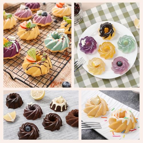 Mini Swirl Cake Pan with Metal Reinforced Frame (Swirl: 2pcs)