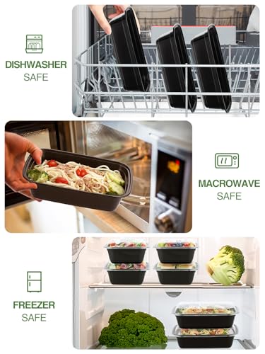 40 Sets 38oz Meal Prep Container (1 Compartment-38oz)