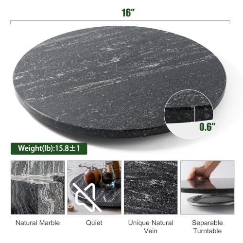 Marble Lazy Susan (Via Lactea / 16")