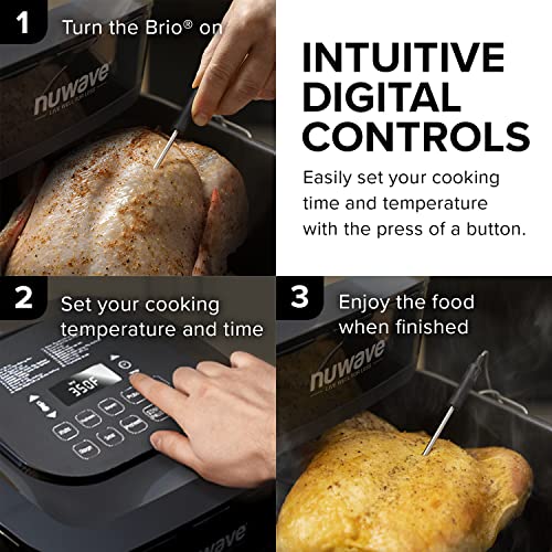 Brio 8 Qt Air Fryer (Classic Black)