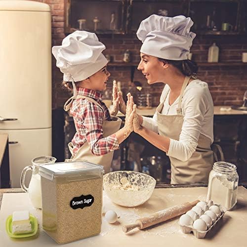 Airtight Flour and Sugar Containers with Lids (Set of 3 Flour Container)