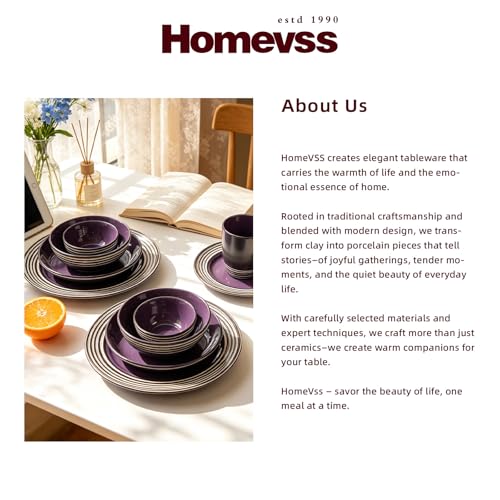 48 Piece Dinnerware Set (Lavender / Service for 8 - 48pc Set)