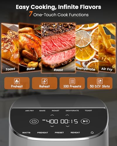 Brio Plus Air Fryer 8 Qt (8 quart / Cool Gray)