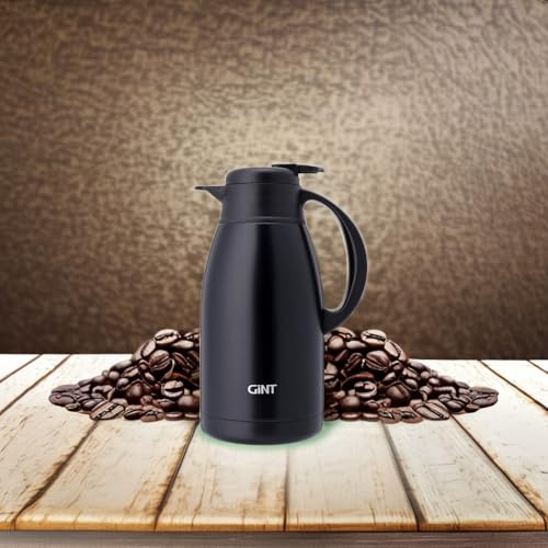 Stainless Steel Thermal Coffee Carafe (Black / 65 Ounces)