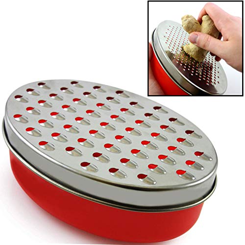 Cheese Grater Citrus Lemon Zester with Food Storage Container & Lid