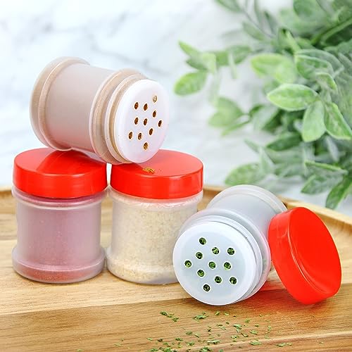 Mini Plastic Spice Jars w (Red Lids)