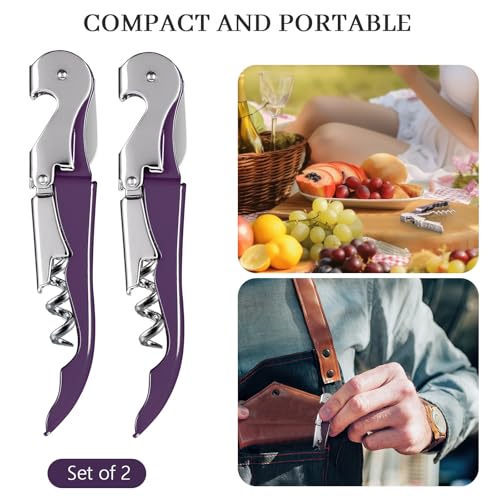 2 Pack Wine Opener (Plum)