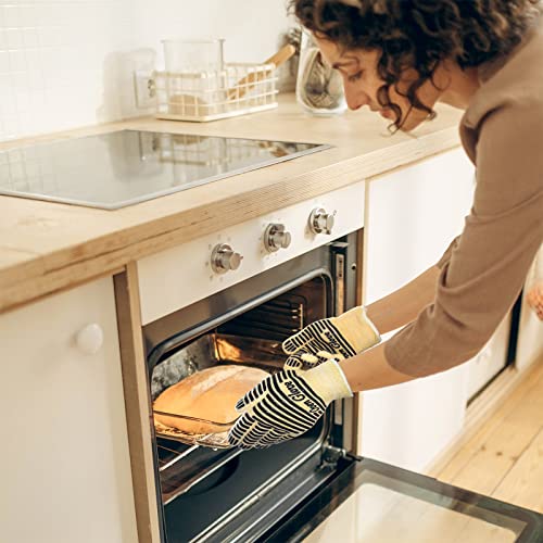 Heat Resistant Oven Gloves with Fingers (9 Ounce)