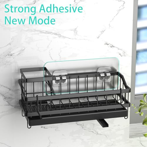 Sponge Holder for Kitchen Sink (Black)