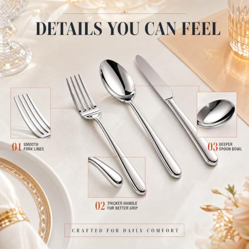 Silverware Set for 8 (40 Pieces)