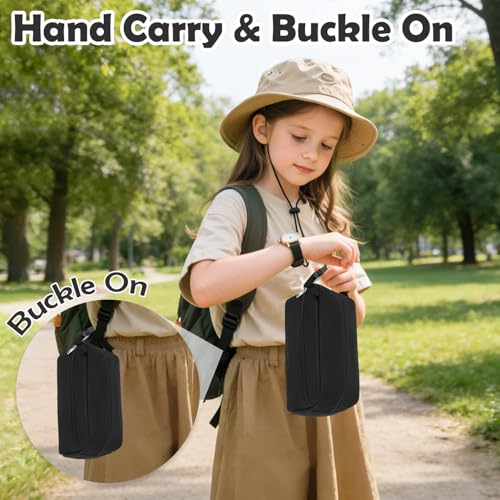 Freezable Snack Bag with Removable Ice Packs (with Ice Packs - Black)