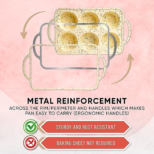 Confetti Silicone Jumbo Muffin Pan (Confetti / Jumbo (6 Cups))