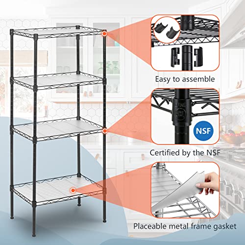 4 Tier Wire Shelf (4 Count)