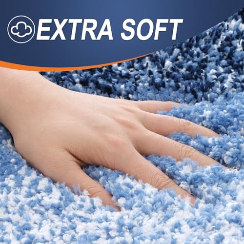 Bathroom Runner Rug 47x20 (47" X 20" / Navy)