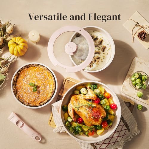 Ceramic Cookware Set (Pink)