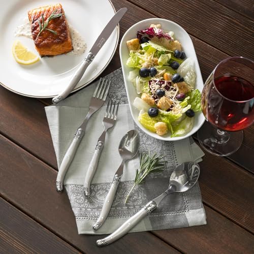 Laguiole 20 Piece Stainless Steel Flatware Set (Pewter)