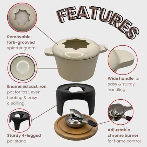 Cast Iron Fondue Set 15