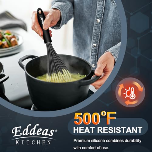 Whisks For Cooking Up To 500°F Silicone Whisk tool Non (3 Count)
