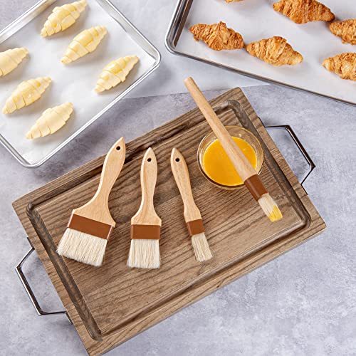Natural Wood Pastry Basting Brush Set (Set)