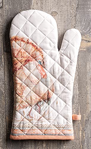 Maison d'Hermine Oven Gloves 100% Cotton Oven Mitt (099 - Giving Thanks / 7.5" x 13" (Oven Mitt))