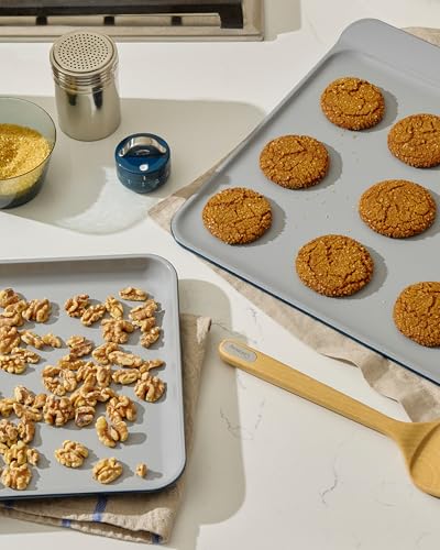 Non Stick Ceramic Baking Sheet Trio and Cookie Sheet Set (Perracotta / Baking Sheet Trio & Cookie Sheet)