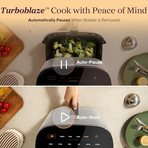 TurboBlaze 6 Qt Air Fryer (Air fryer / Light Gray)