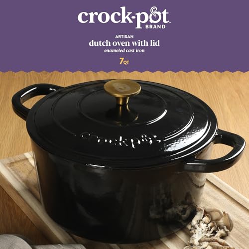 Crock Pot Artisan 7 (Black w/ Gold Knob / 7-Quart)