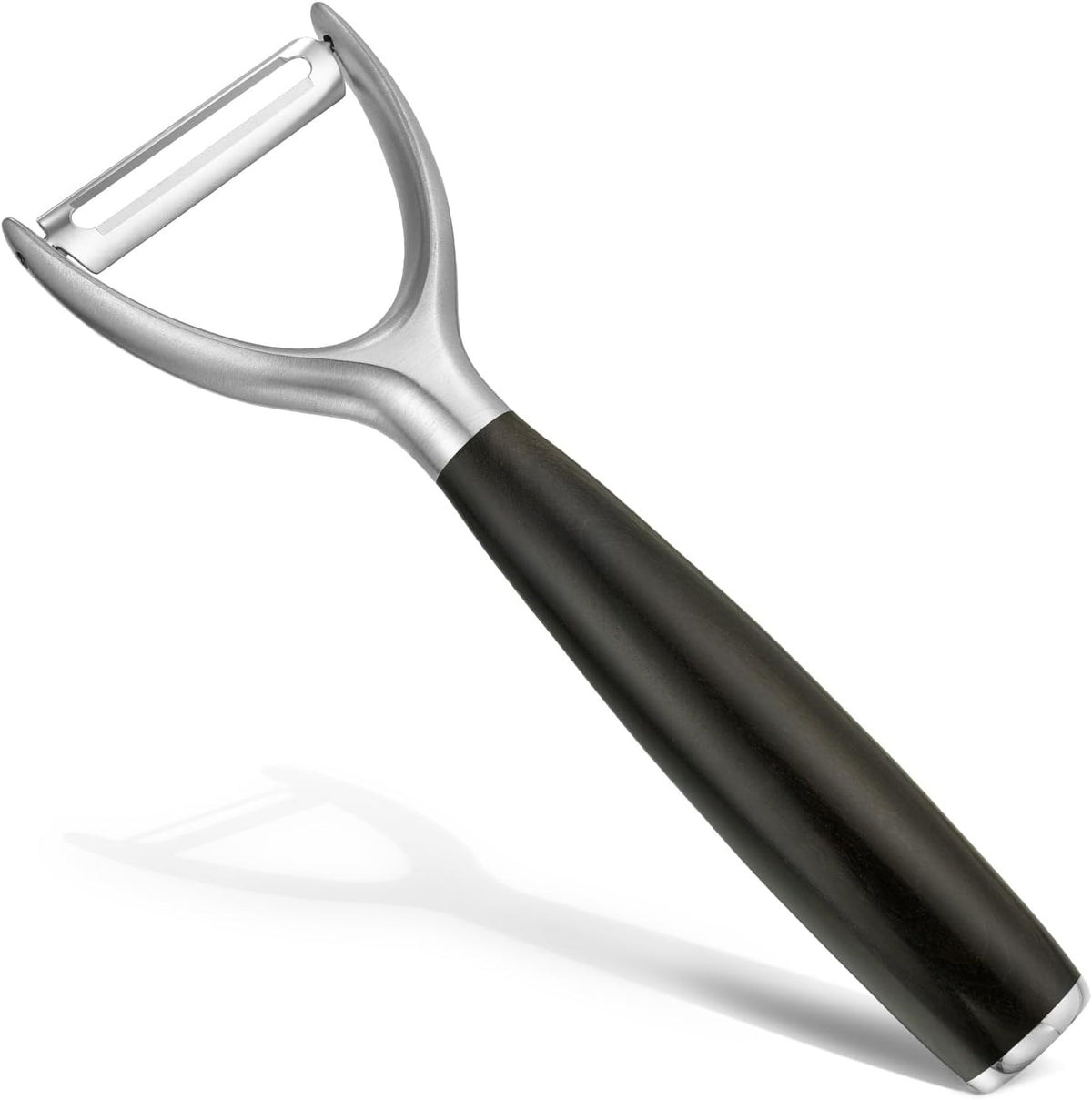 Premium Y Type 304 Stainless Steel Multifunctional Kitchen Peeler Real Wood Handle Ultra Sharp Blade Vegetable Potato Apple（Agarwood） - HomeSpice