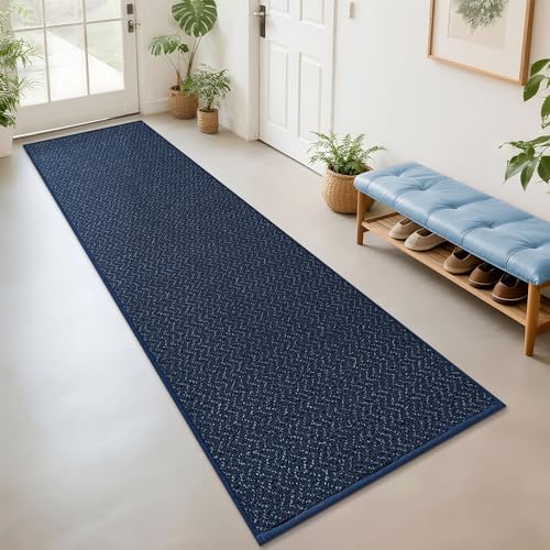Hallway Runner Rugs Non (Blue / 2'7" x 10')