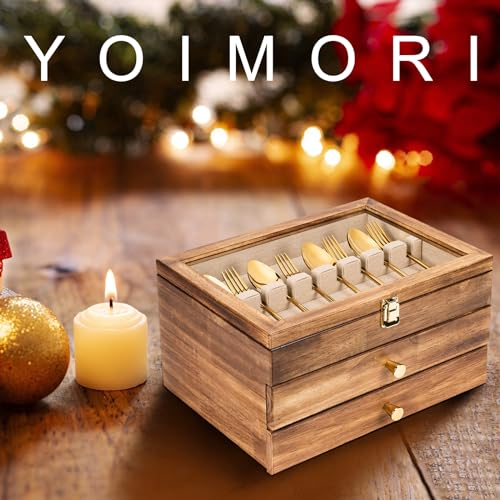 Silverware Box (3 Layer Carbonized Black)