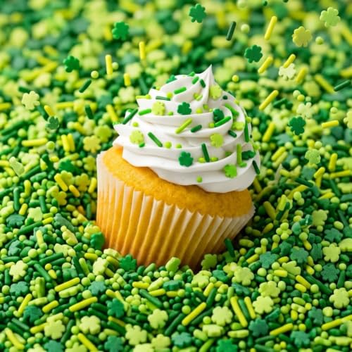 Shamrock Sprinkles for Baking (Green)