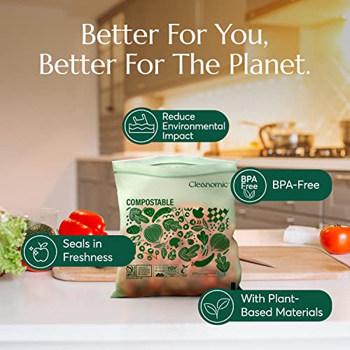 Compostable* Quart Size Food Storage Bags (25 Count)