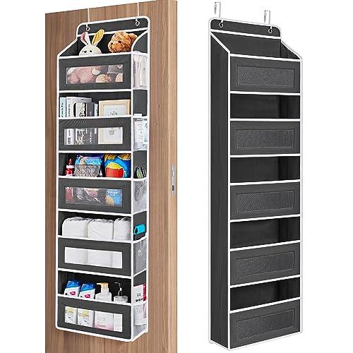 Over the Door Organizer for Bedroom (Black / 1 Pack (Standard))