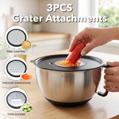 Mixing Bowls with Lids Set (Black / 6 piece)
