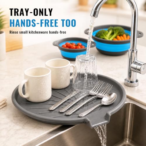 2 Collapsible Colanders with Self