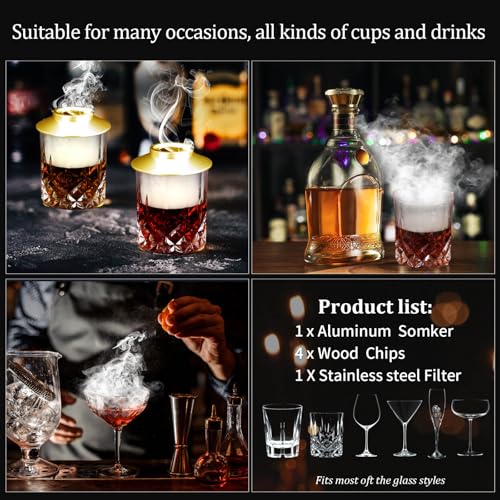 Cocktail Smoker Kit (Golden)
